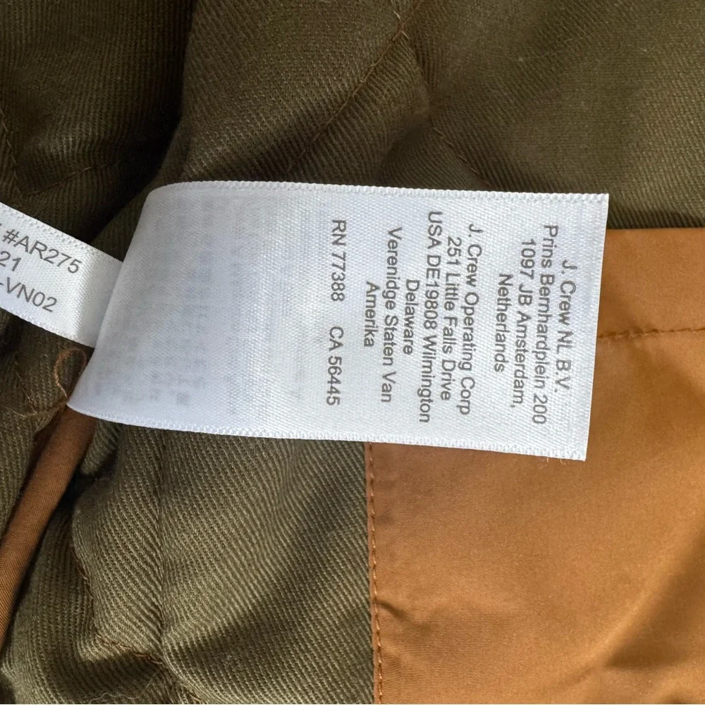 J. Crew Men's Quilted Tan Vest